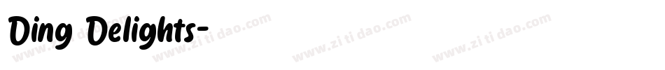 Ding Delights字体转换